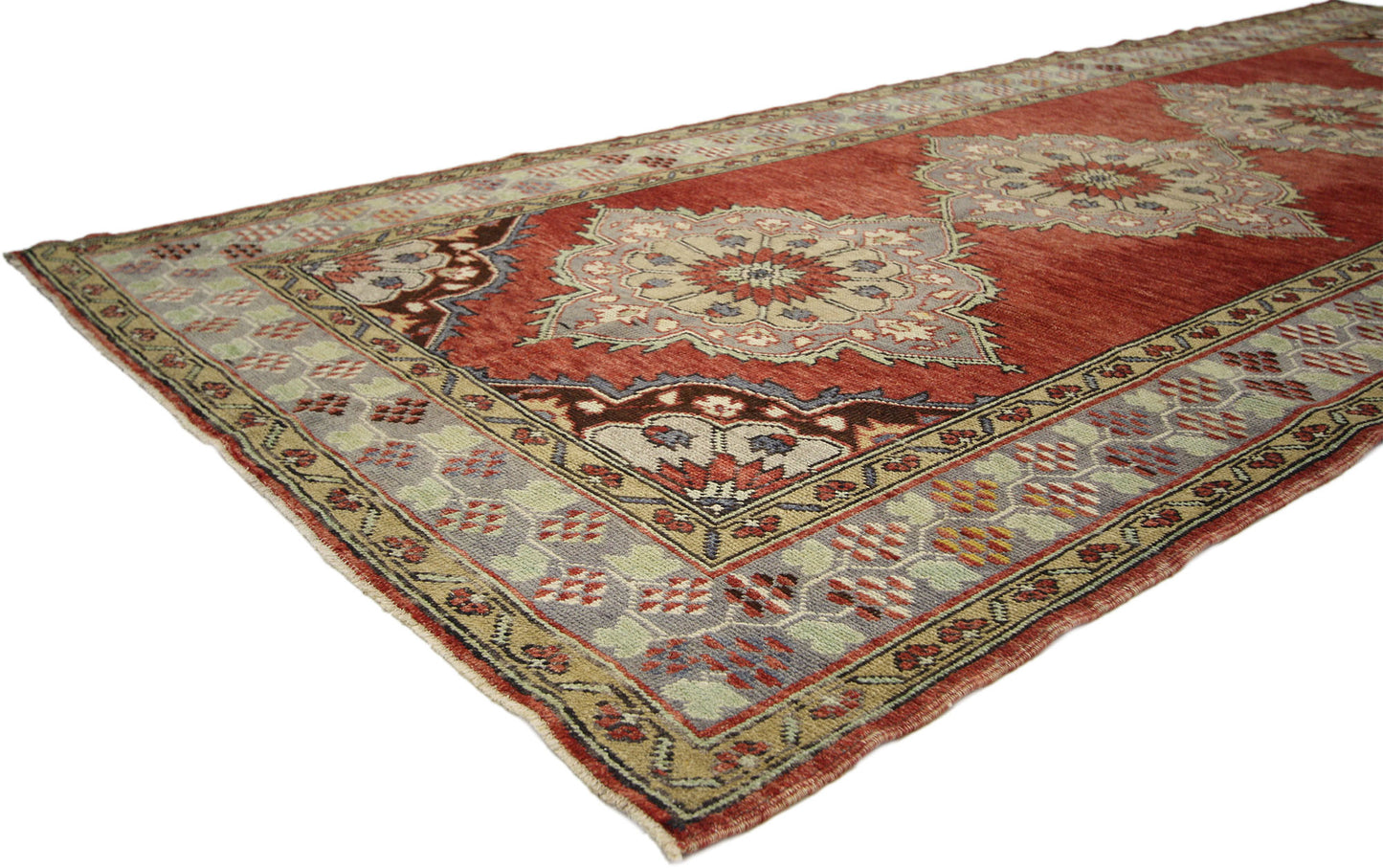 5 x 11 Vintage Turkish Oushak Rug 51361