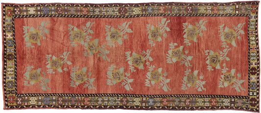 5 x 12 Vintage Turkish Oushak Rug 51362