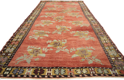 5 x 12 Vintage Turkish Oushak Rug 51362