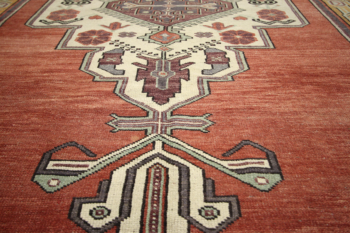 5 x 11 Vintage Turkish Oushak Rug 51363