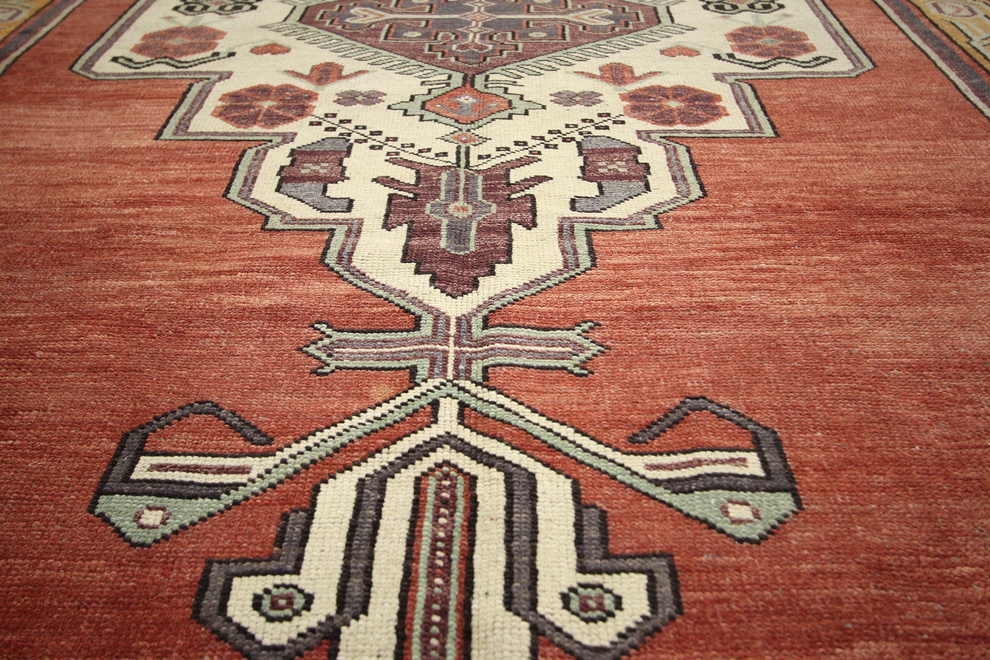 5 x 11 Vintage Turkish Oushak Rug 51363