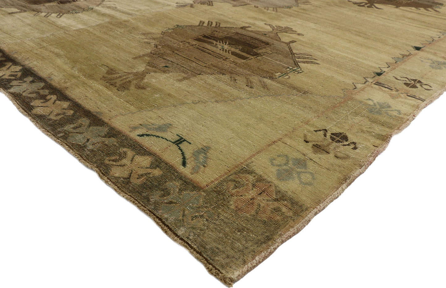 9 x 11 Vintage Turkish Kars Rug 51371