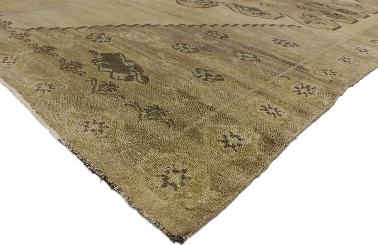 10 x 13 Vintage Turkish Oushak Rug 51372