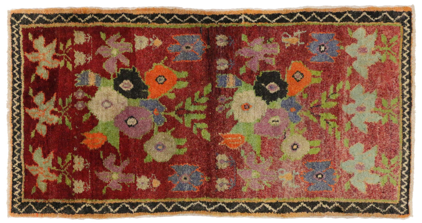 3 x 6 Vintage Oushak Rug 51373