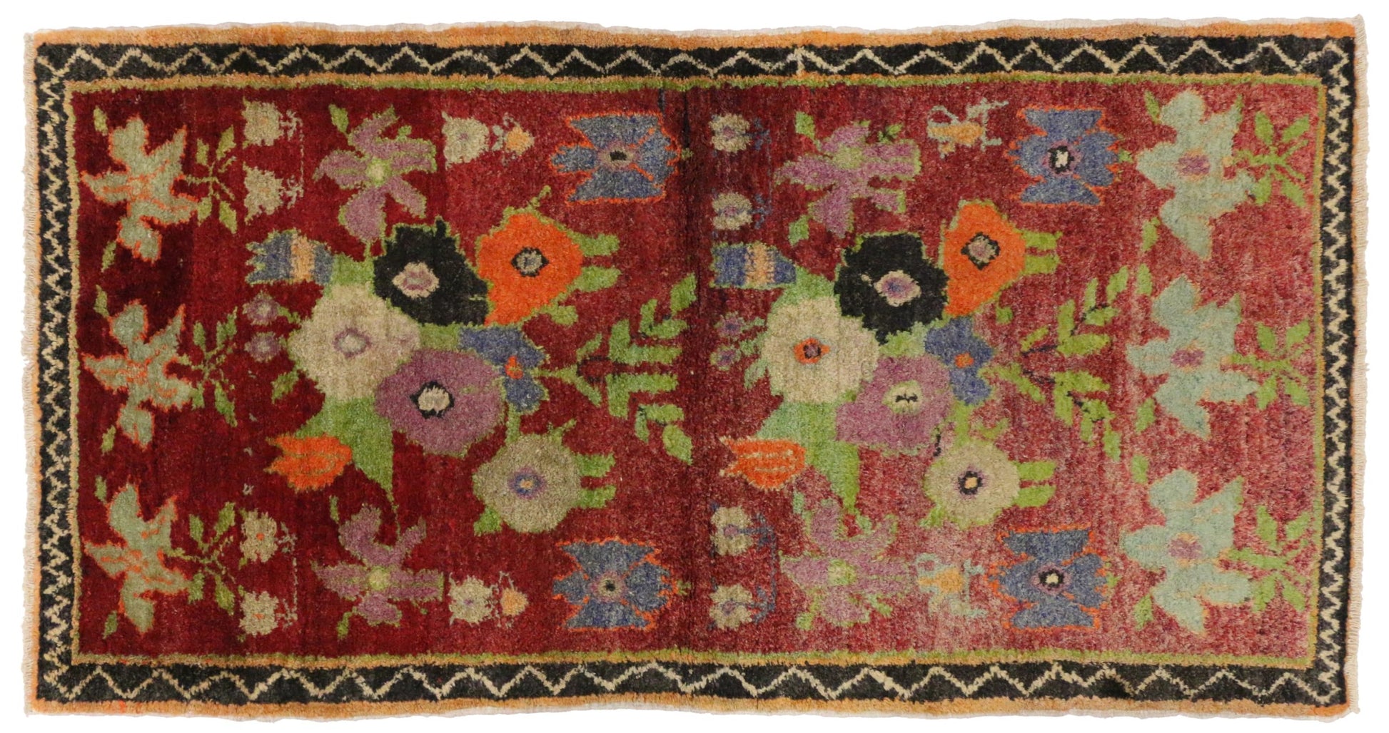 3 x 6 Vintage Oushak Rug 51373
