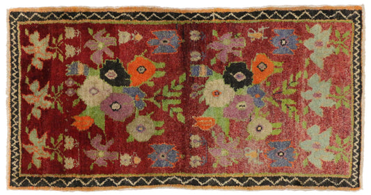 3 x 6 Vintage Oushak Rug 51373