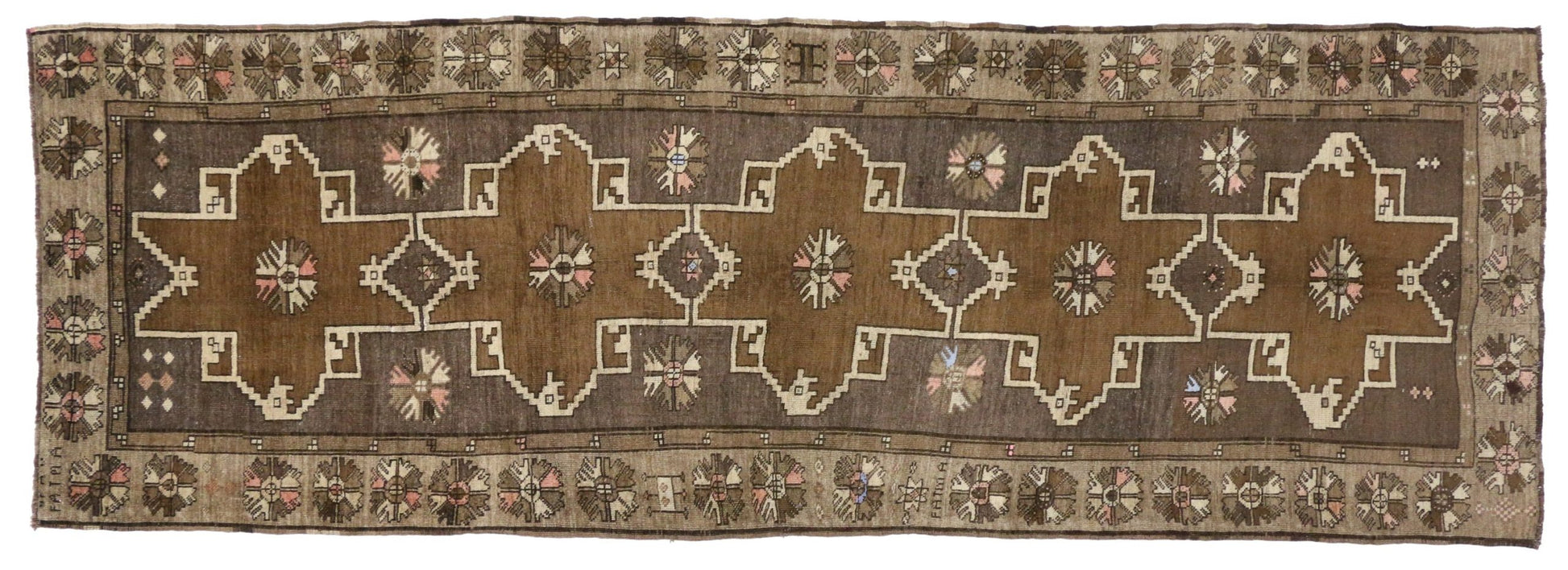 4 x 12 Vintage Oushak Rug 51374