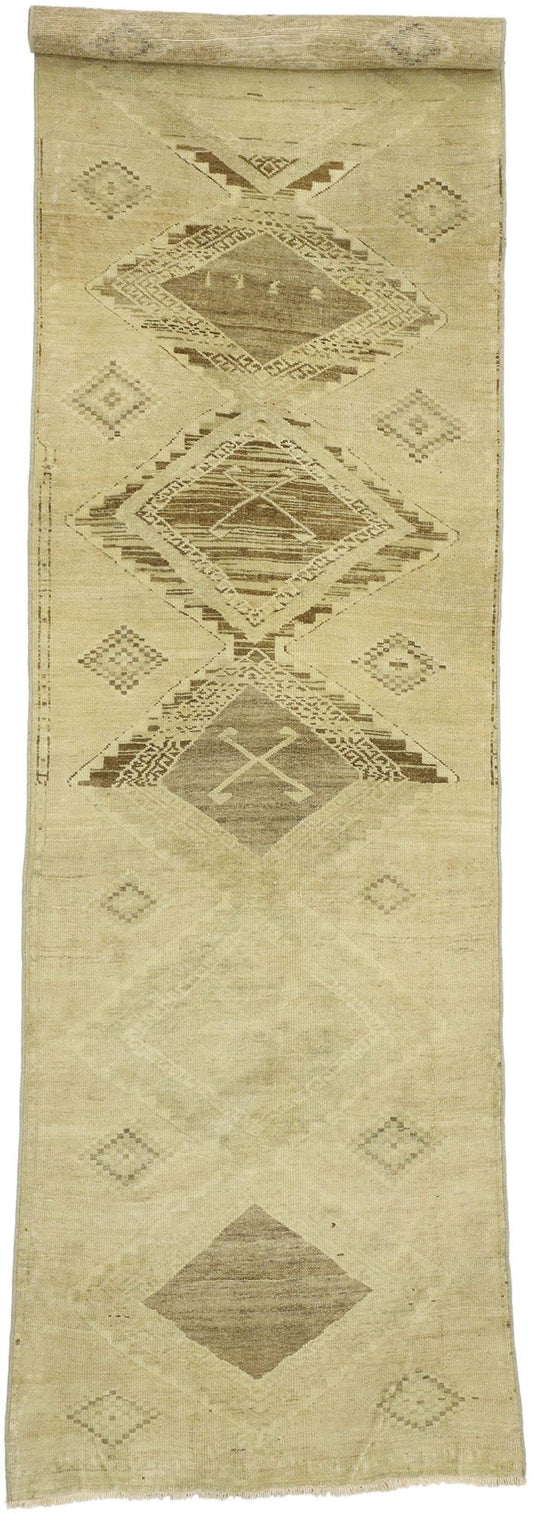 3 x 11 Vintage Turkish Oushak Rug 51376