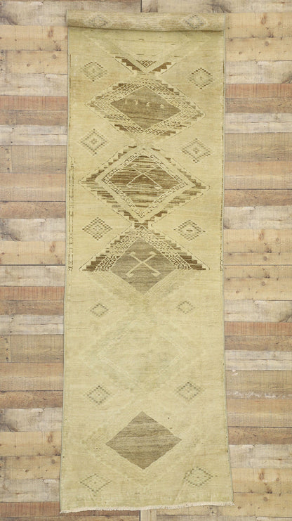 3 x 11 Vintage Turkish Oushak Rug 51376