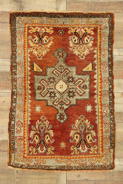3 x 5 Vintage Turkish Oushak Rug 51377