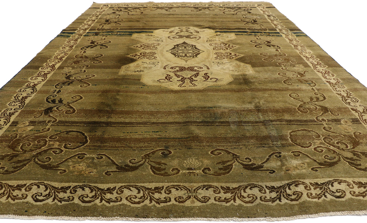 7 x 11 Vintage Turkish Kars Rug 51380