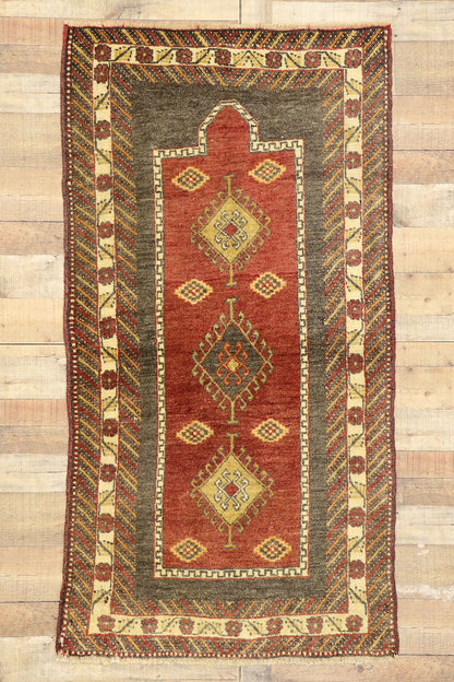 3 x 6 Vintage Turkish Oushak Rug 51382