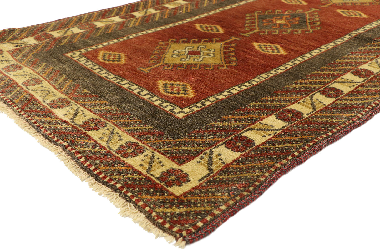 3 x 6 Vintage Turkish Oushak Rug 51382