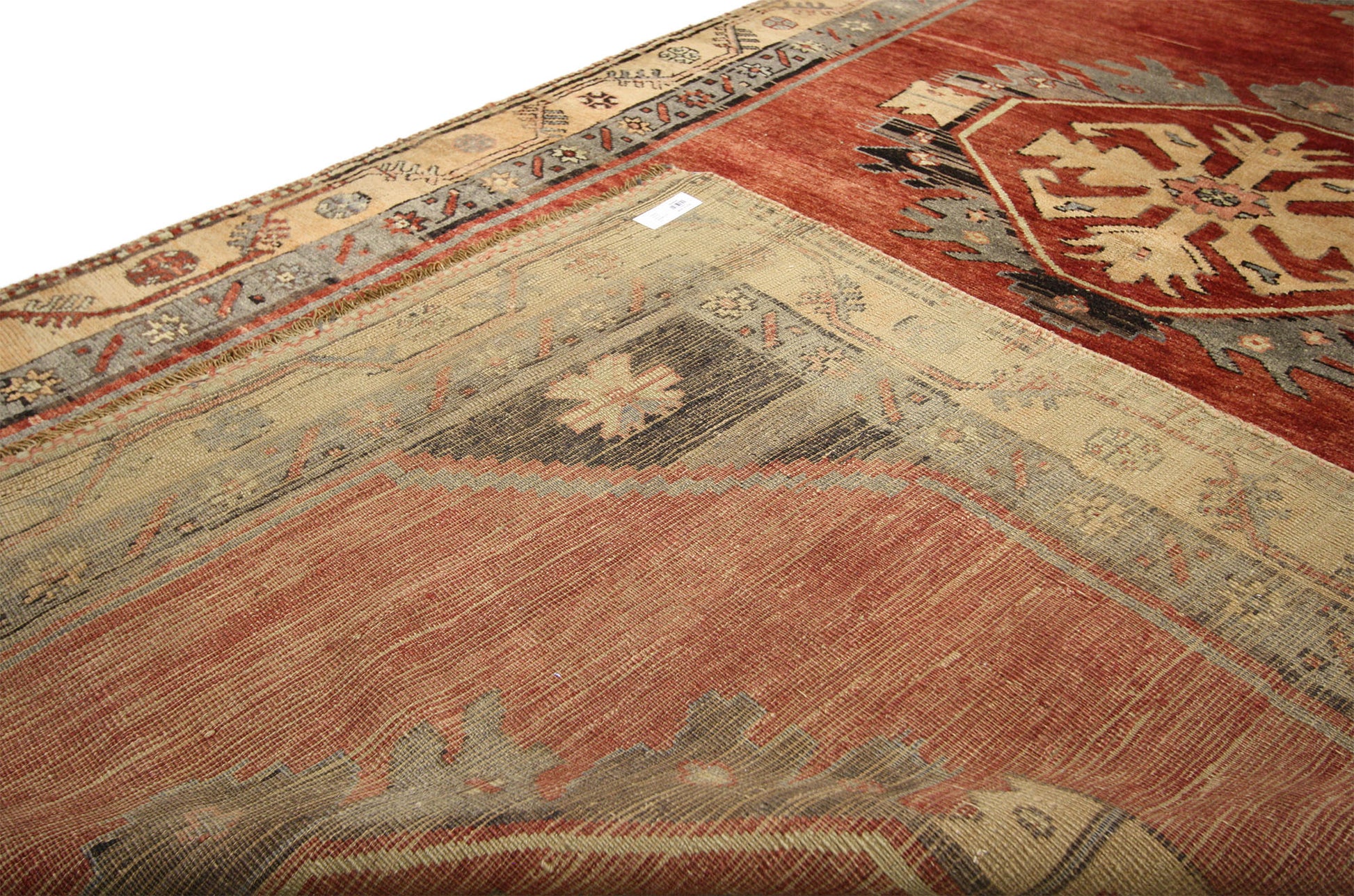 5 x 12 Vintage Red Turkish Oushak Rug 51383