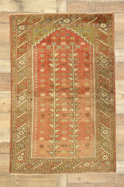 3 x 5 Vintage Turkish Oushak Rug 51384