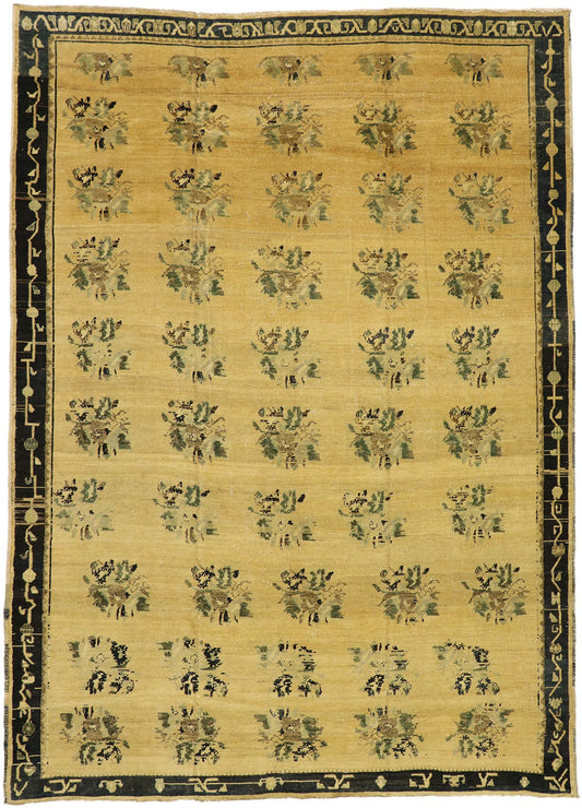 9 x 13 Vintage Turkish Oushak Rug 51387