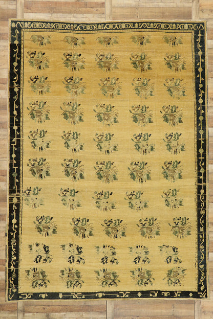 9 x 13 Vintage Turkish Oushak Rug 51387