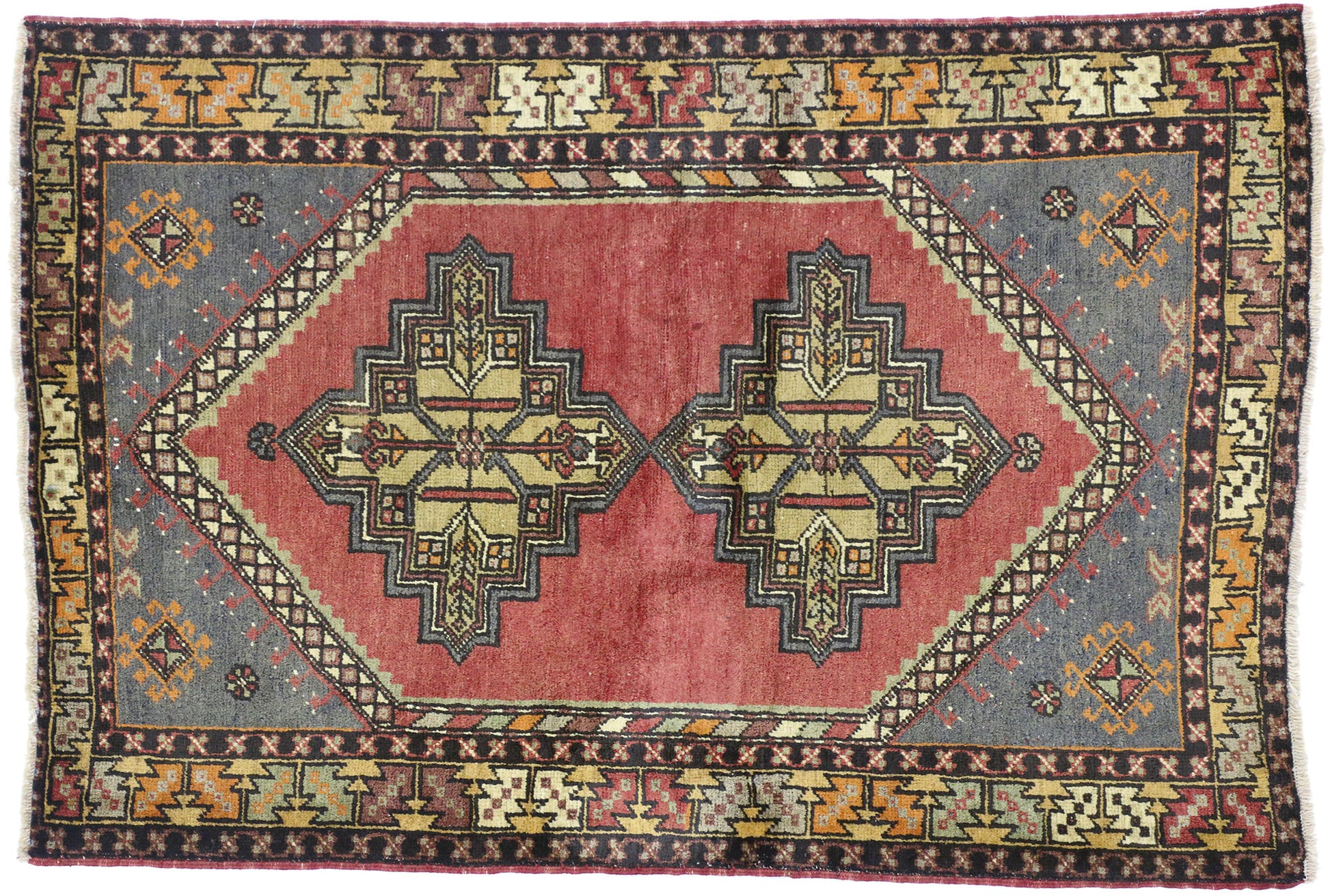 4 x 6 Vintage Oushak Rug 51388