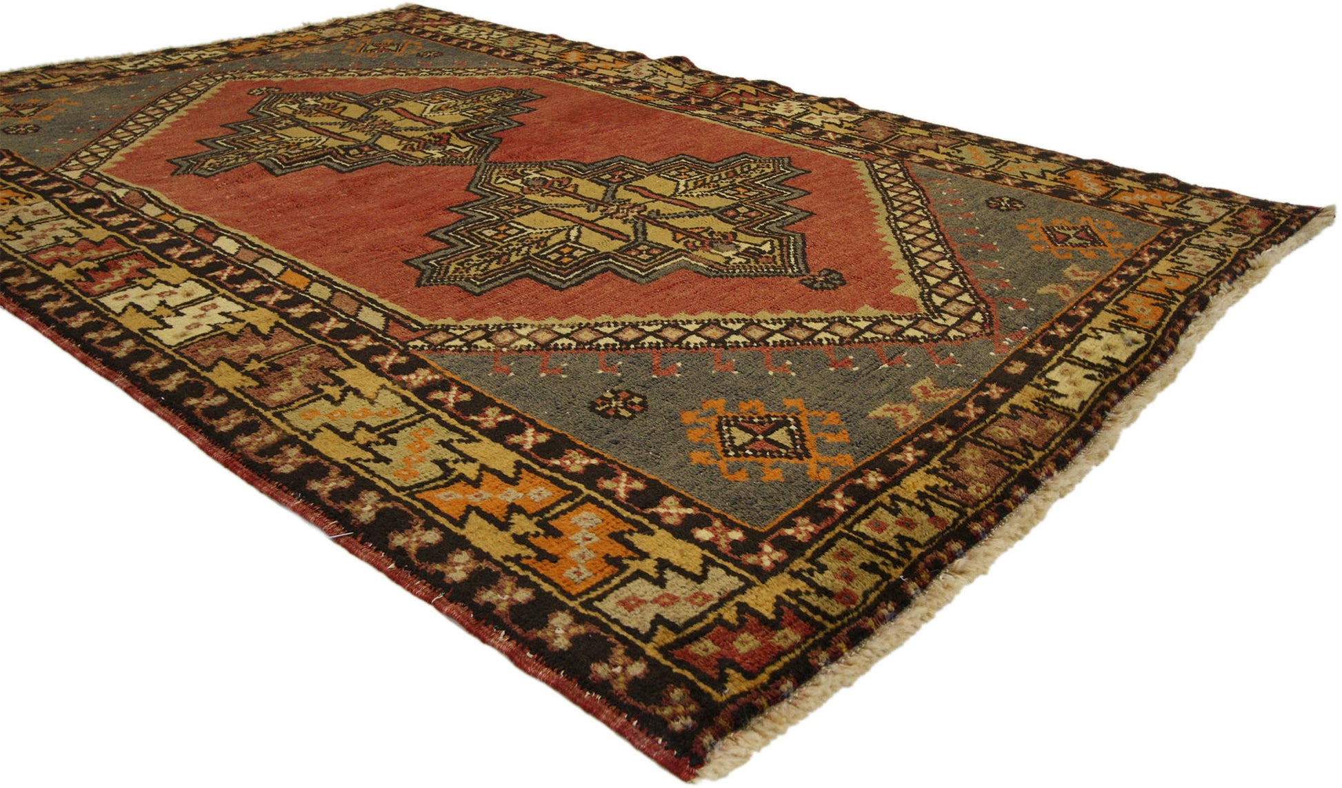 4 x 6 Vintage Oushak Rug 51388