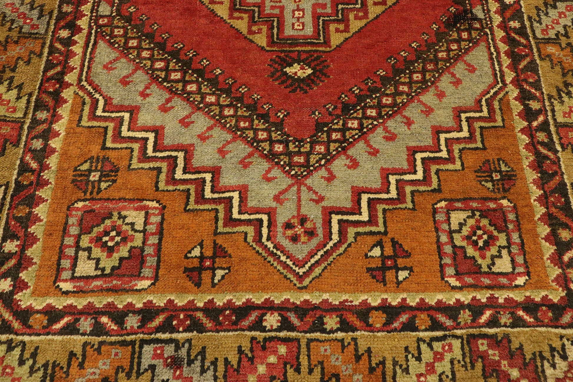 4 x 6 Vintage Turkish Oushak Rug 51389