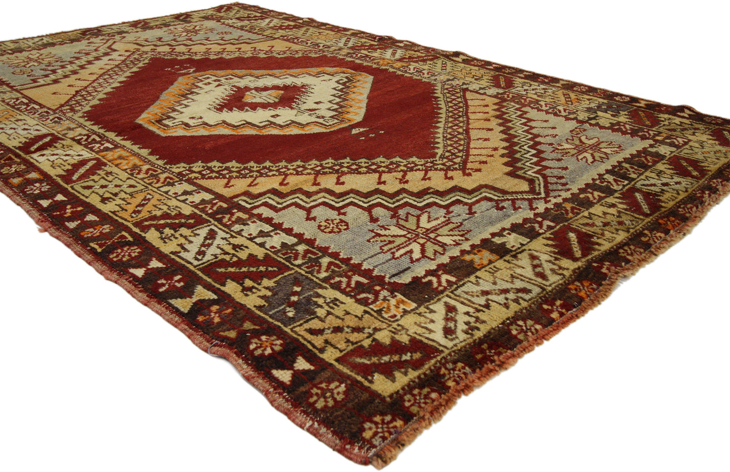 4 x 6 Vintage Turkish Oushak Rug 51390