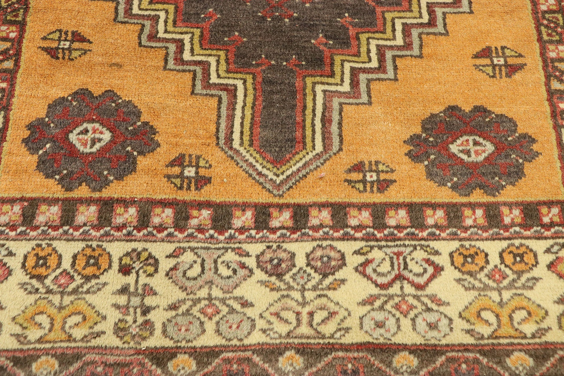 4 x 7 Vintage Turkish Oushak Rug 51391