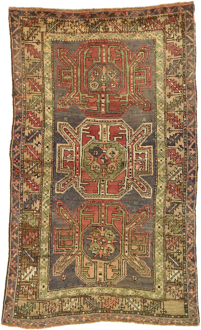 4 x 6 Vintage Turkish Oushak Rug 51392