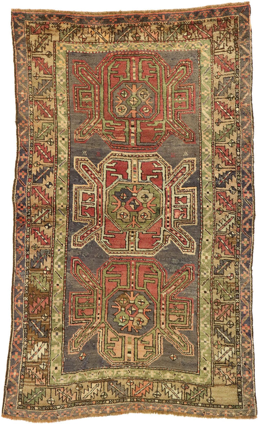 4 x 6 Vintage Turkish Oushak Rug 51392