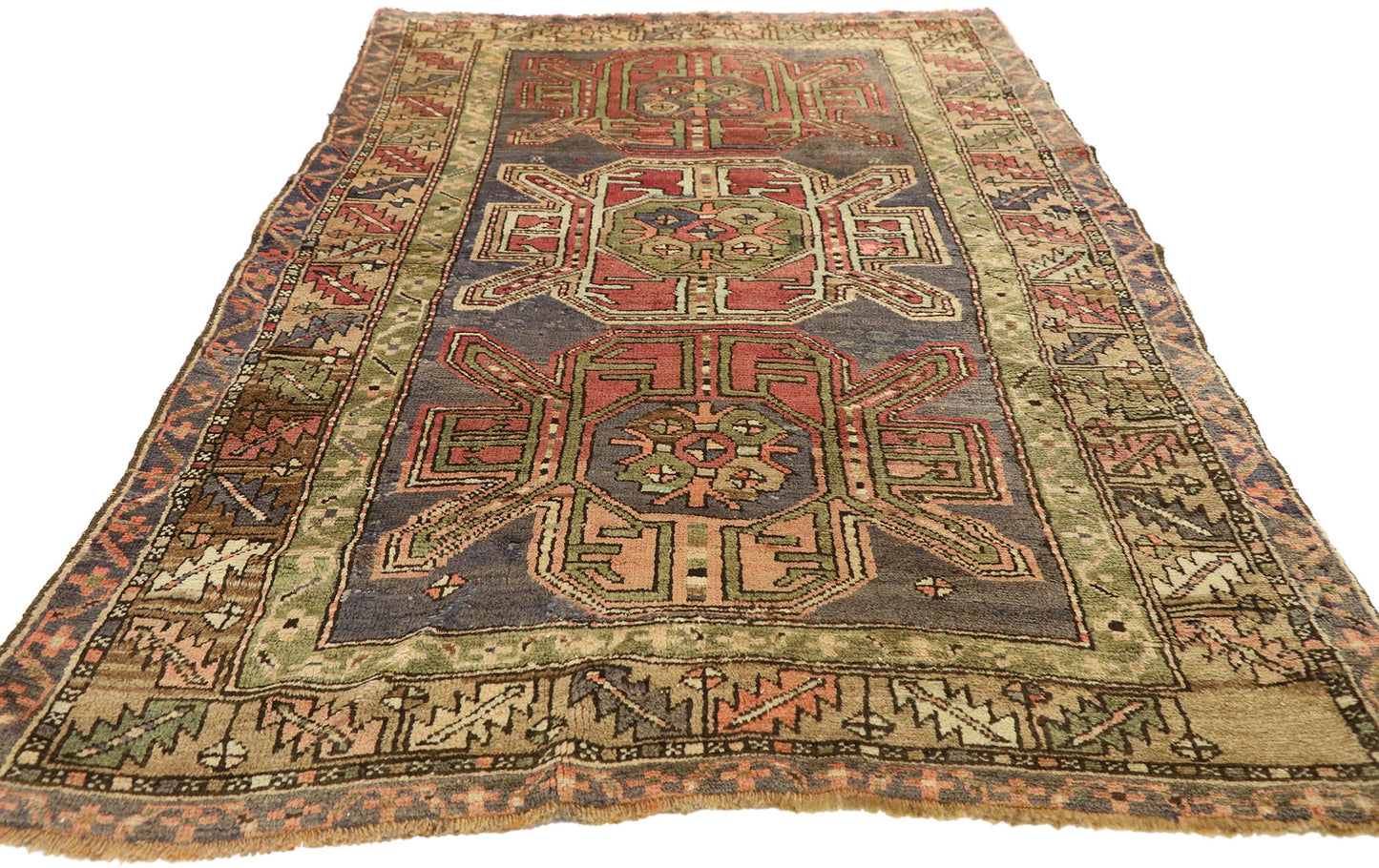 4 x 6 Vintage Turkish Oushak Rug 51392