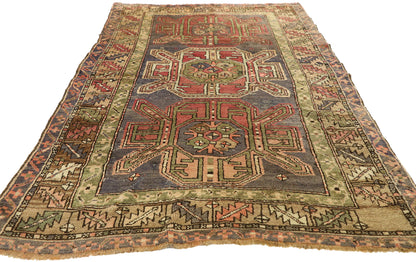 4 x 6 Vintage Turkish Oushak Rug 51392