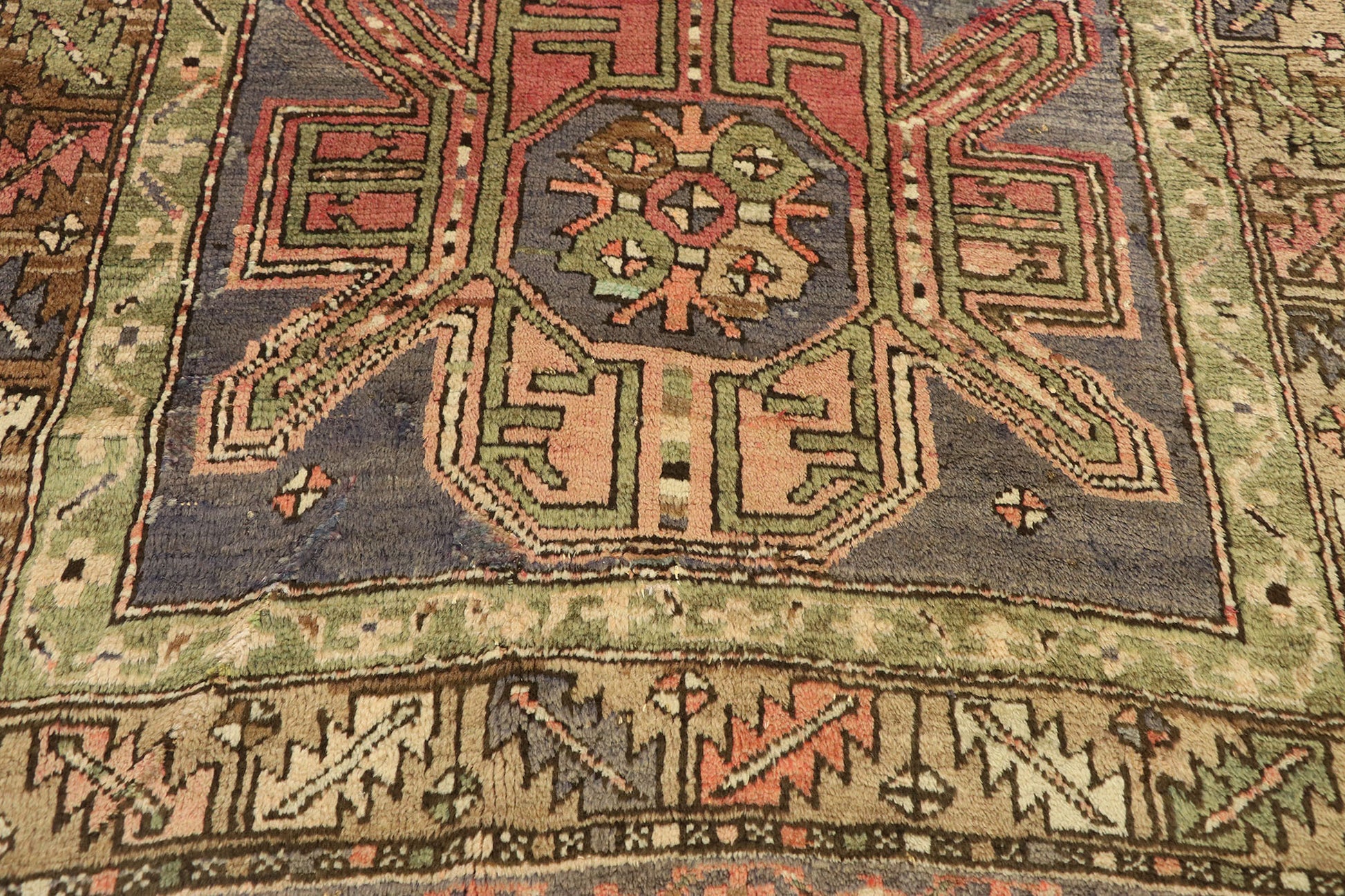 4 x 6 Vintage Turkish Oushak Rug 51392