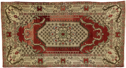 5 x 9 Vintage Turkish Oushak Rug 51394