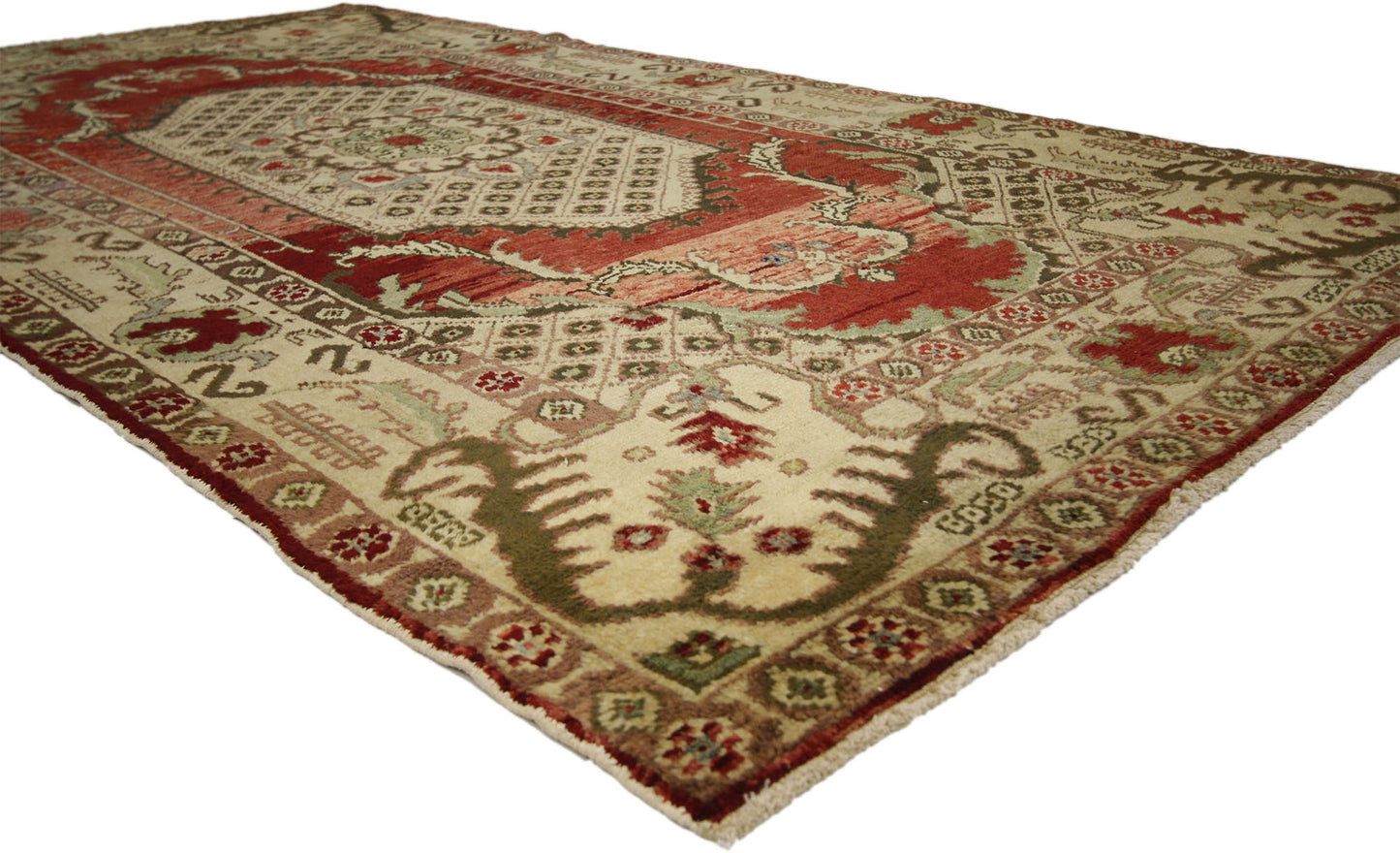 5 x 9 Vintage Turkish Oushak Rug 51394