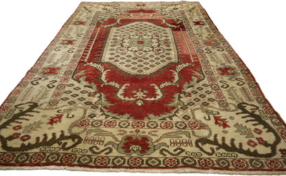5 x 9 Vintage Turkish Oushak Rug 51394