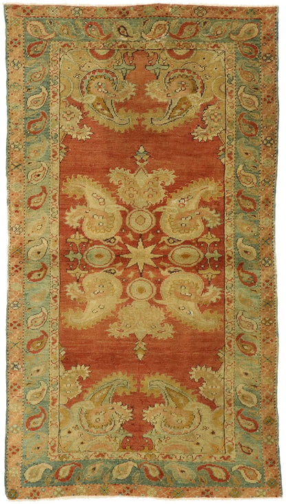 3 x 5 Vintage Turkish Oushak Rug 51395