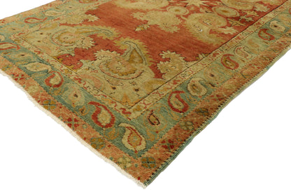 3 x 5 Vintage Turkish Oushak Rug 51395
