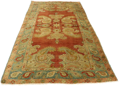 3 x 5 Vintage Turkish Oushak Rug 51395