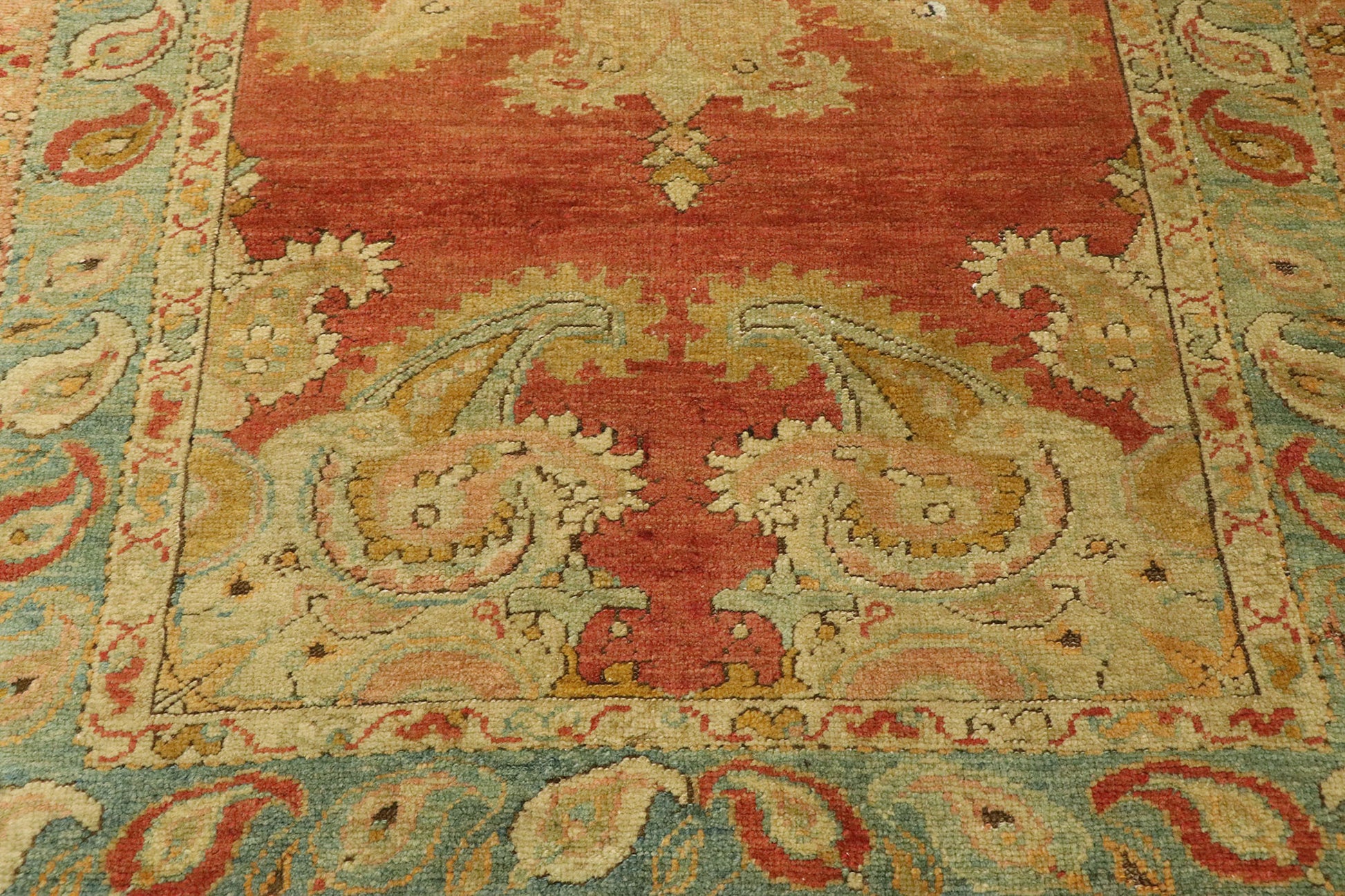 3 x 5 Vintage Turkish Oushak Rug 51395