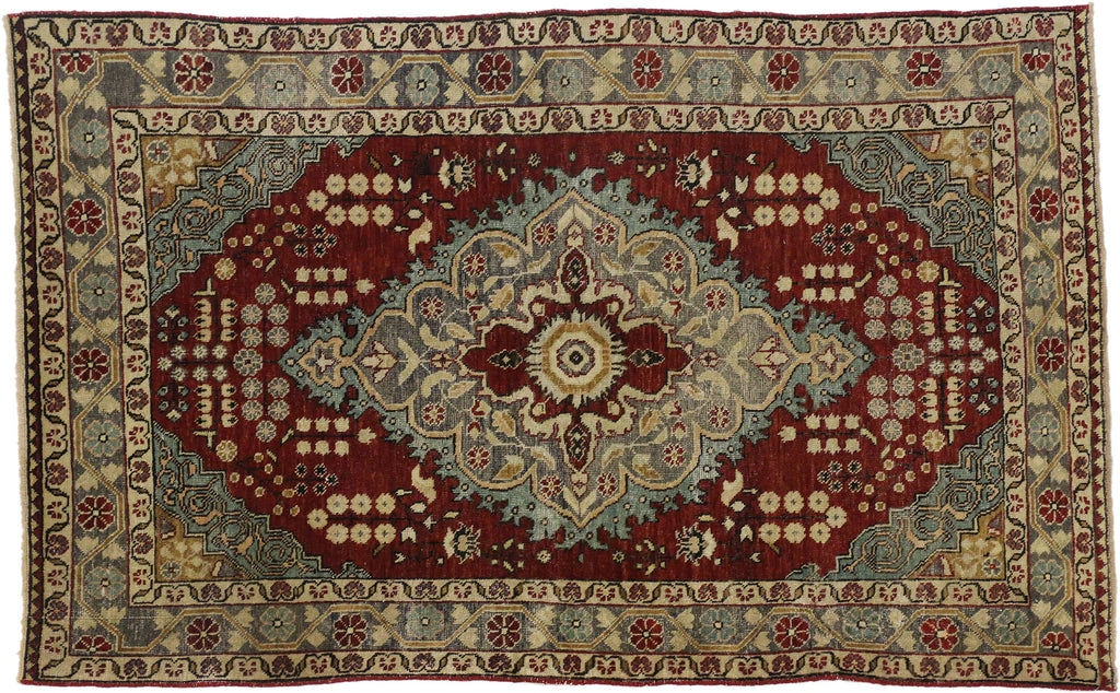 4 x 7 Vintage Oushak Rug 51399