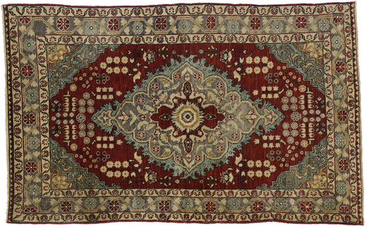 4 x 7 Vintage Oushak Rug 51399