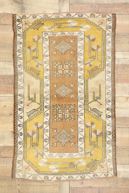 3 x 5 Vintage Turkish Oushak Rug 51405