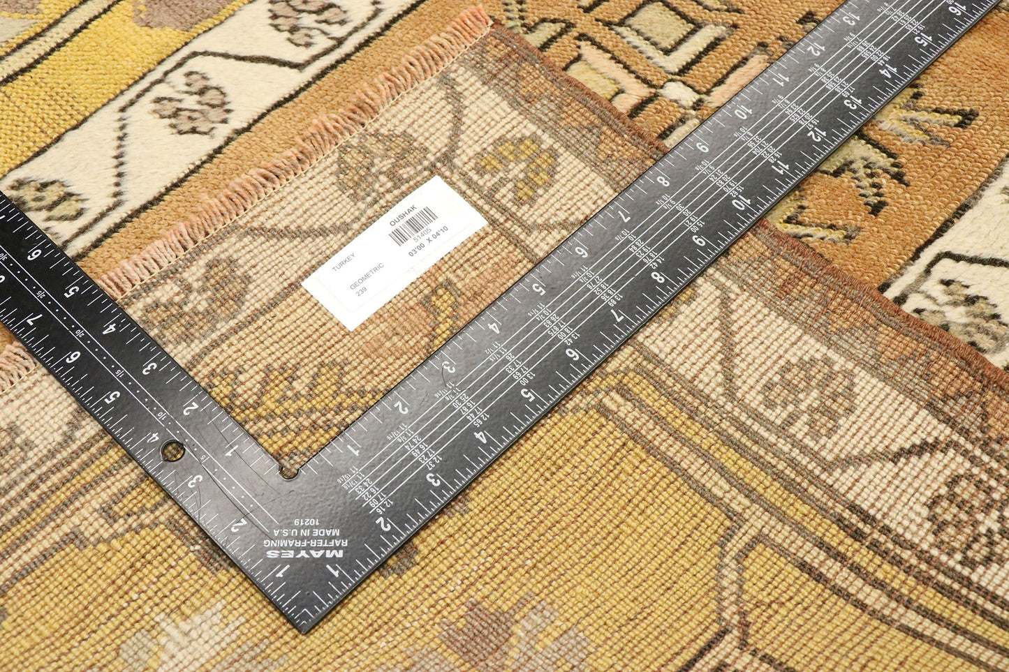 3 x 5 Vintage Turkish Oushak Rug 51405