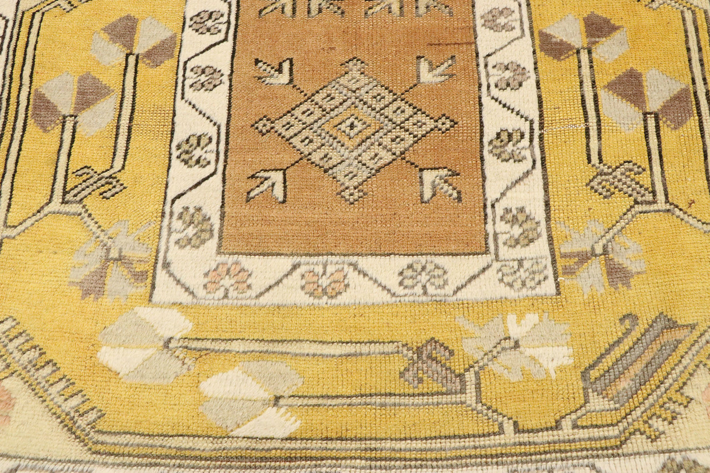 3 x 5 Vintage Turkish Oushak Rug 51405