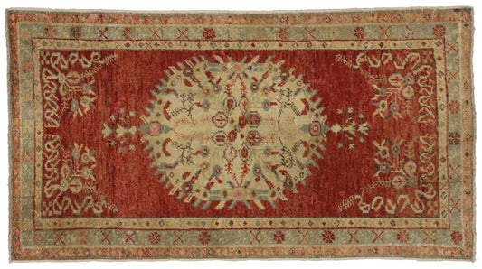 3 x 6 Vintage Oushak Rug 51408