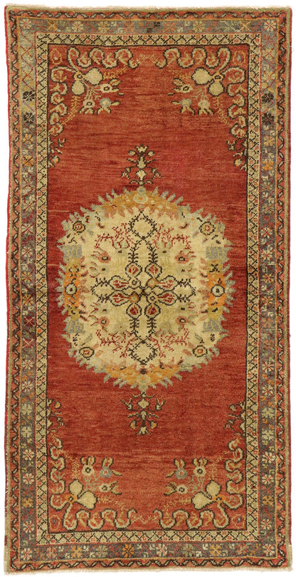 3 x 6 Vintage Turkish Oushak Rug 51409