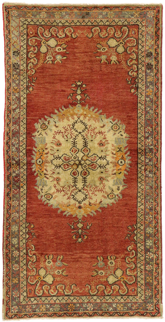 3 x 6 Vintage Turkish Oushak Rug 51409