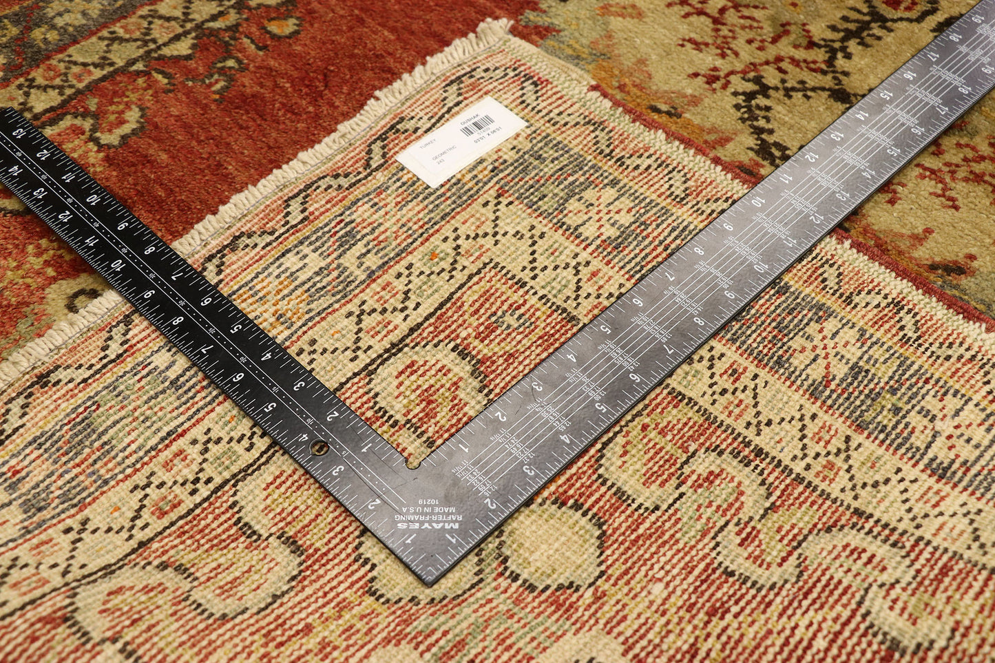 3 x 6 Vintage Turkish Oushak Rug 51409
