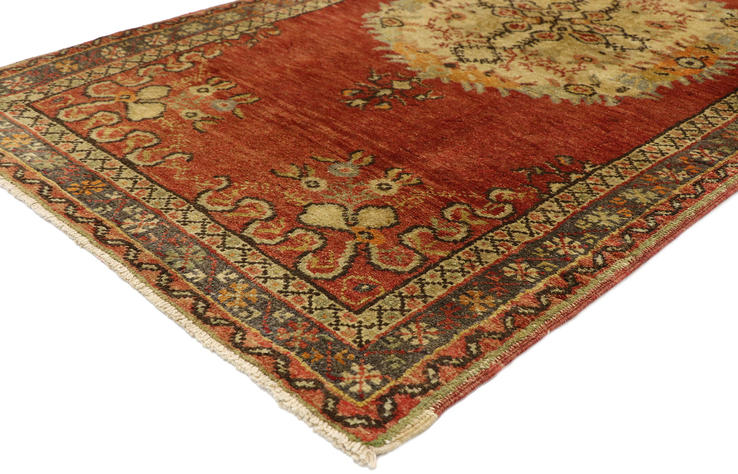 3 x 6 Vintage Turkish Oushak Rug 51409