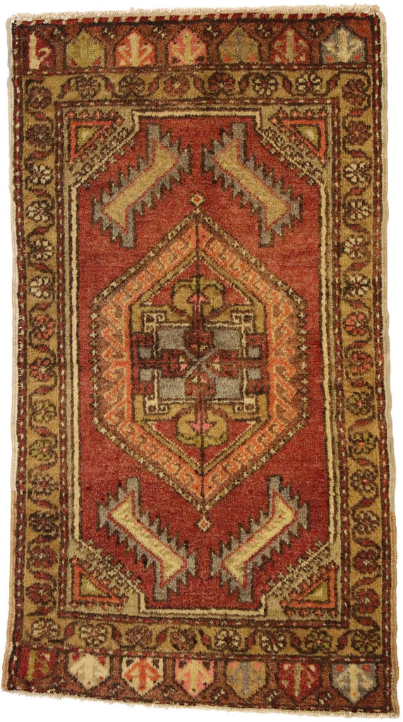 2 x 3 Vintage Turkish Yastik Rug 51410