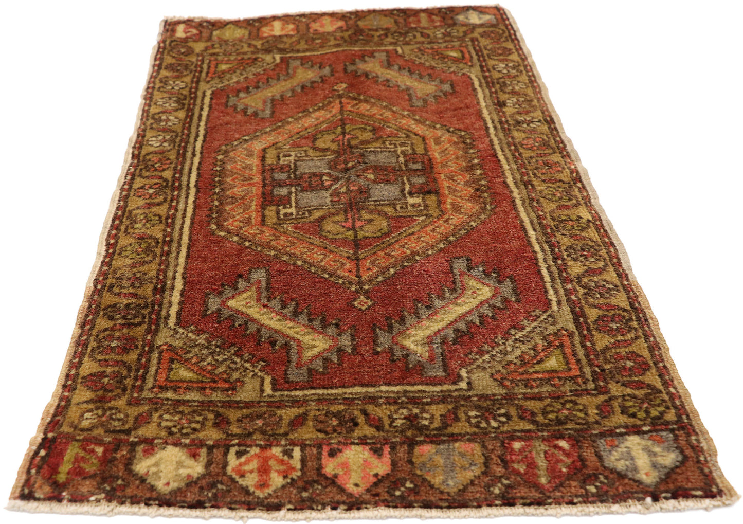 2 x 3 Vintage Turkish Yastik Rug 51410